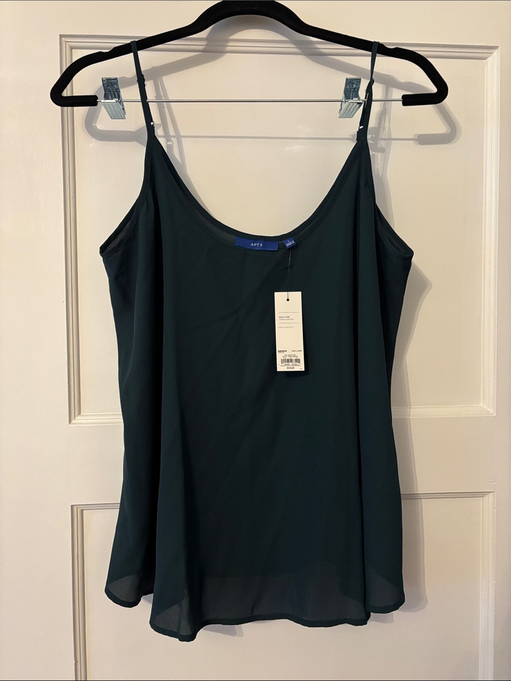Apt. 9 Teal Green Adjustable-Strap Camisole